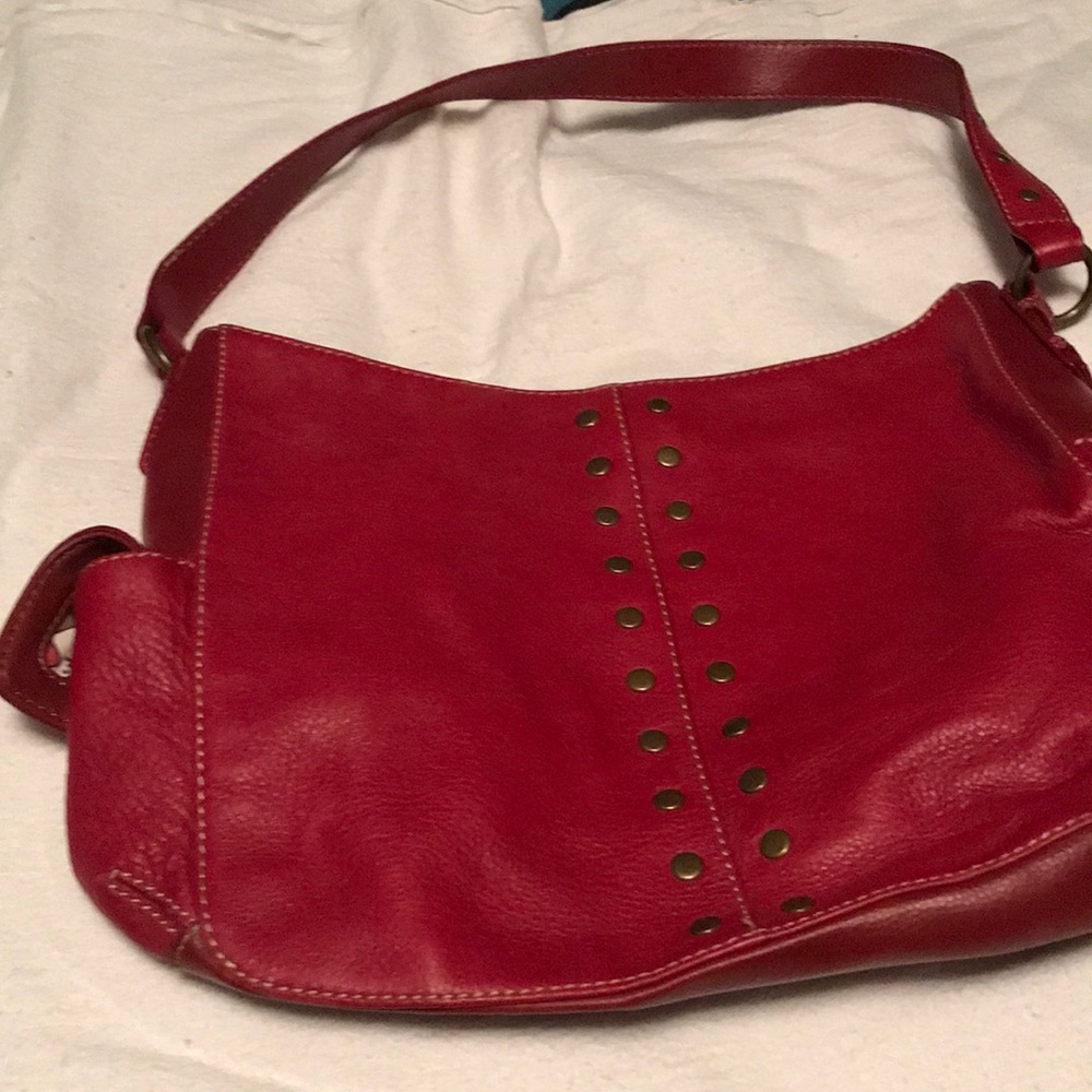 Red handbag